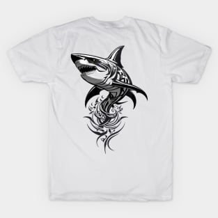 simple shark tattoo outline T-Shirt